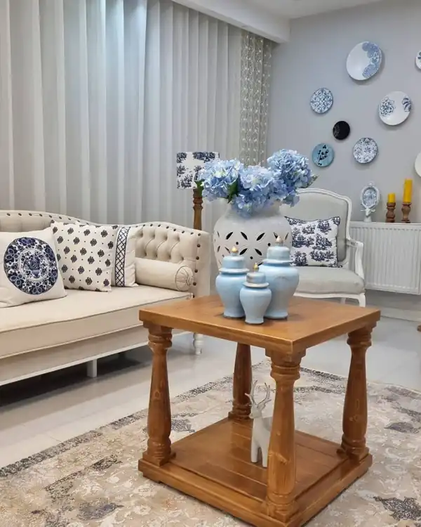 مدل چیدمان میز جلو مبلی