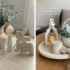 مدل های چیدمان روی میز جلو مبلی با وسایل دکوری زیبا
