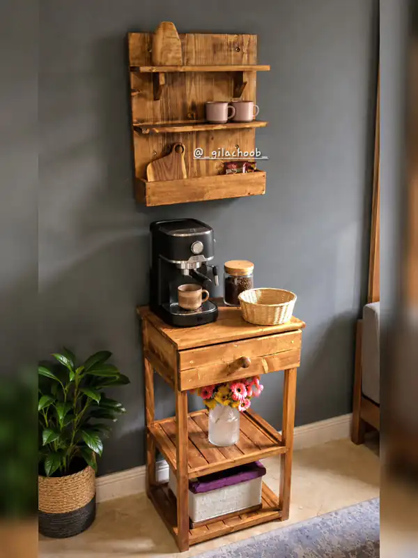 مدل کافی بار چوبی
