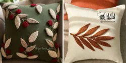 مدل کوسن پانچ دوزی مدرن برای مبل های راحتی ساده