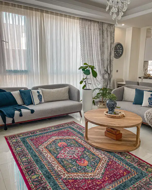 مدل میز جلو مبلی چوبی