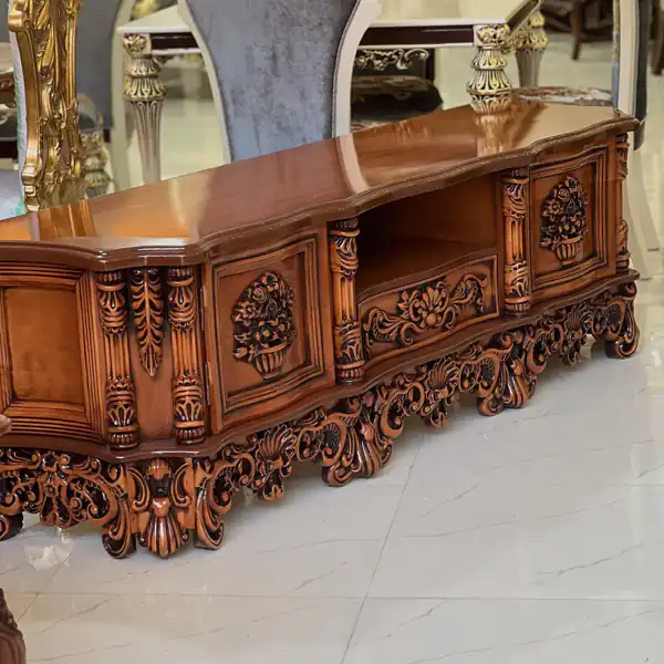 مدل میز تلویزیون چوبی ساده