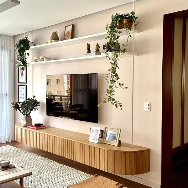 مدل میز تلویزیون چوبی ساده