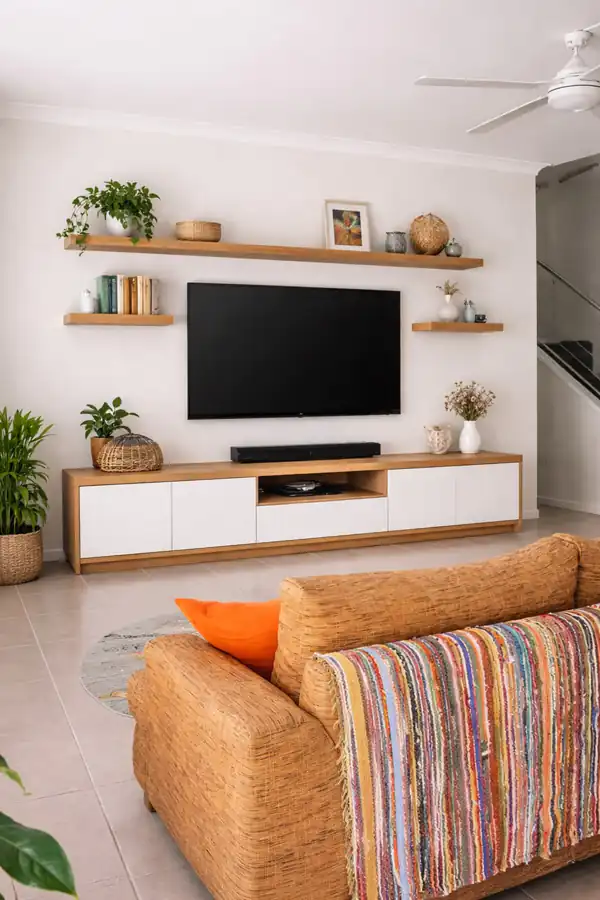 مدل میز تلویزیون چوبی شیک