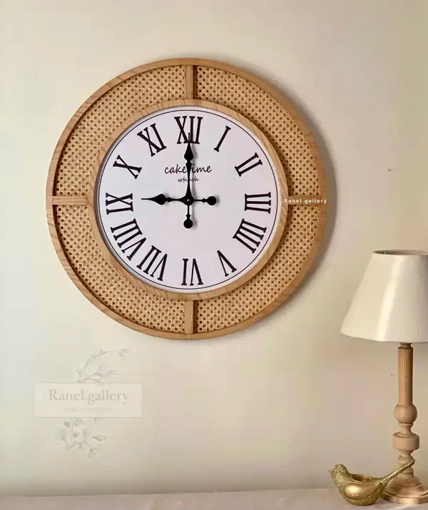 مدل ساعت با چوب