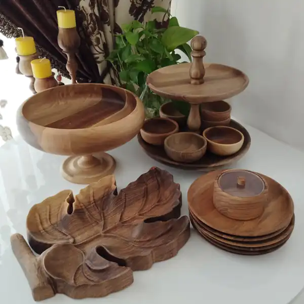 مدل ظرف چوبی پذیرایی