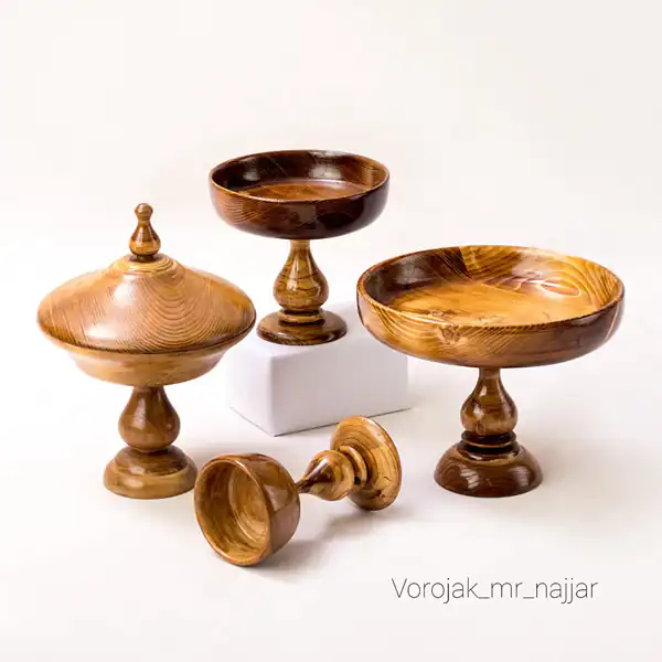 مدل ظرف چوبی پذیرایی