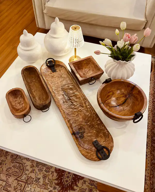 مدل ظرف چوبی پذیرایی