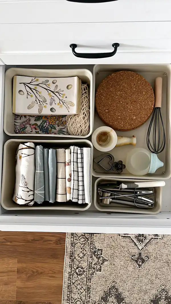 نحوه چیدمان کشو کابینت