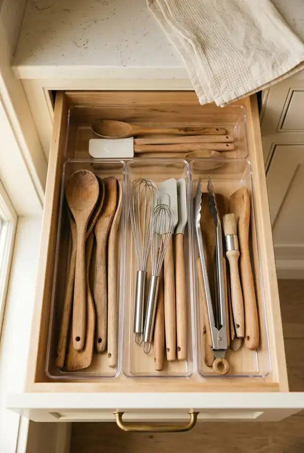 نحوه چیدمان کشو کابینت