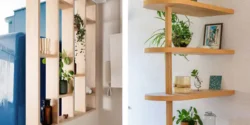 شیک ترین مدل پارتیشن چوبی برای پذیرایی و آشپزخانه