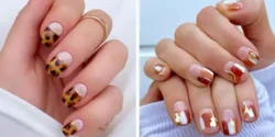 طرح ناخن پاییزی ساده و شیک با طرح های جذاب برای امسال