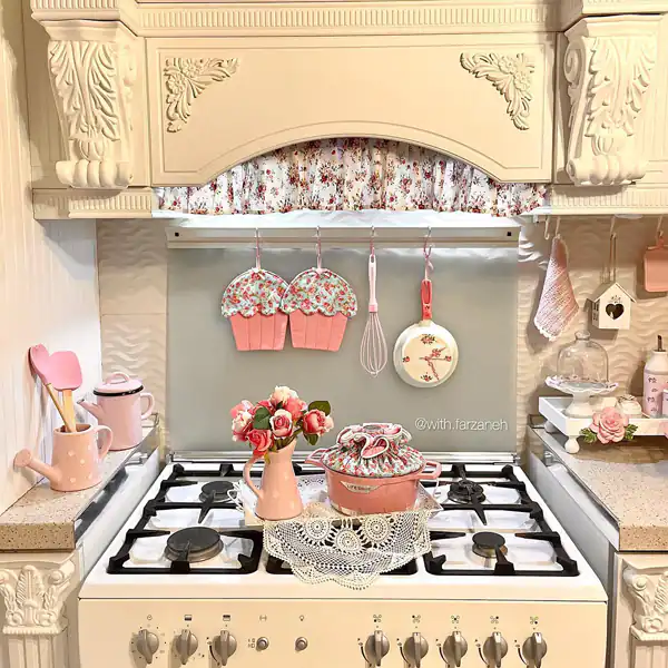 چیدمان کنار گاز سرامیکی