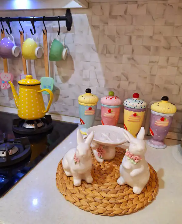 چیدمان کنار گاز سرامیکی