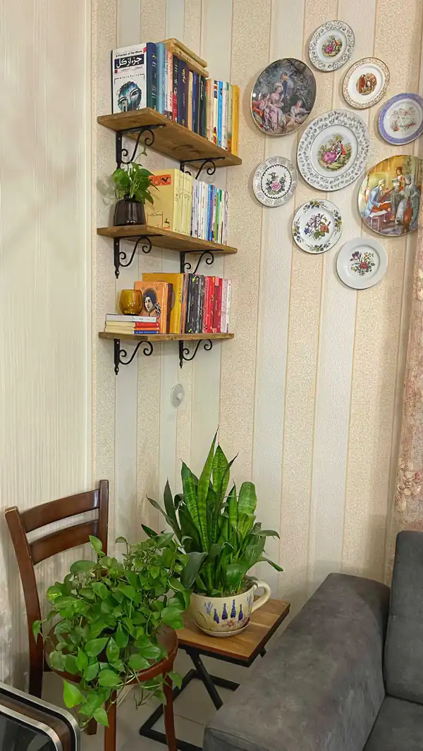 چیدمان کتابخانه شیک
