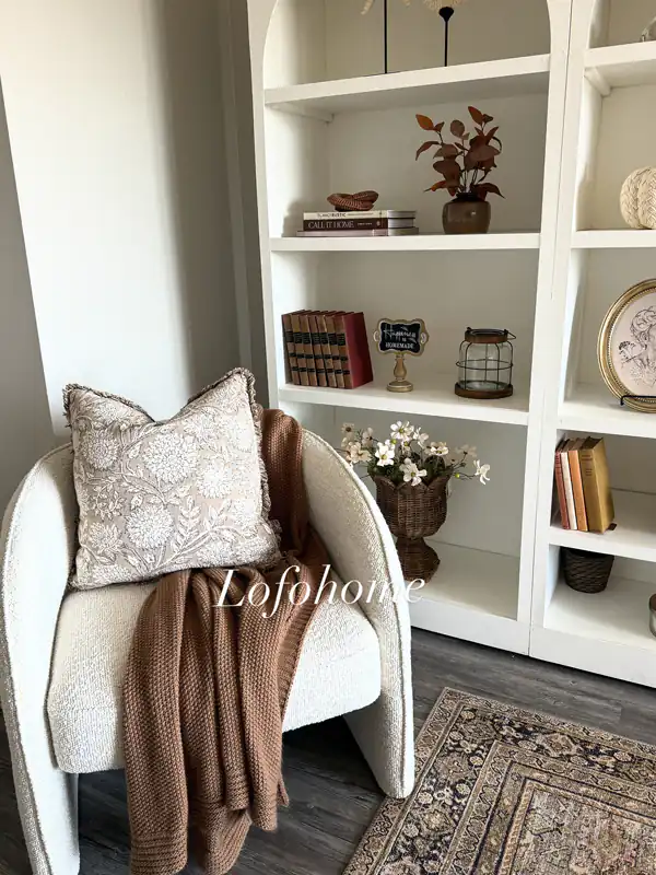چیدمان کتابخانه شیک