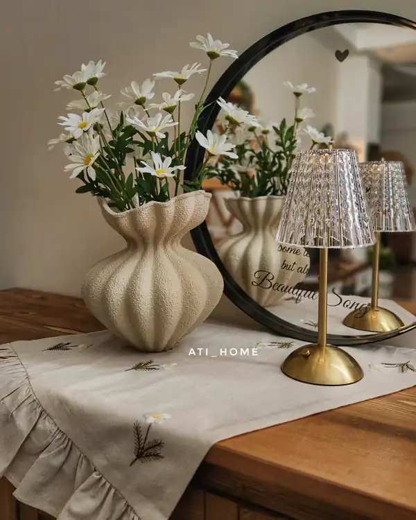 چیدمان کنسول چوبی