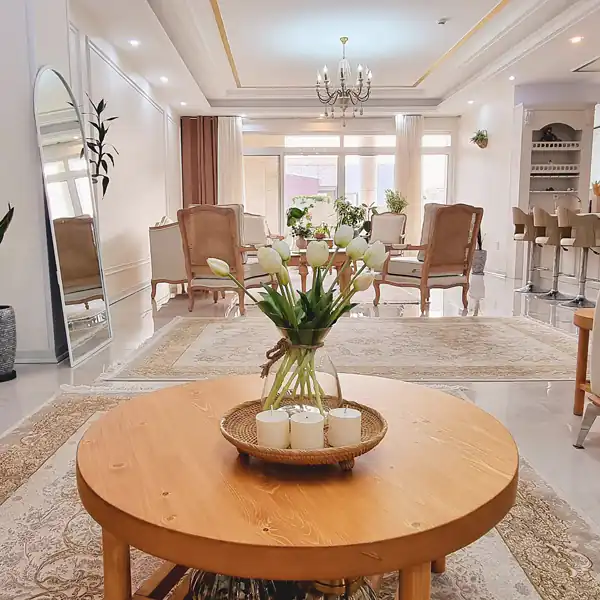 چیدمان میز جلو مبلی جدید