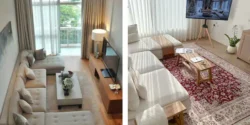 چیدمان مبل ال جلوی تلویزیون برای دکوراسیون شیک منزل