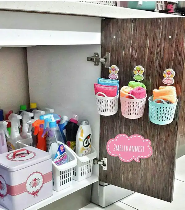 ایده برای چیدن داخل کابینت