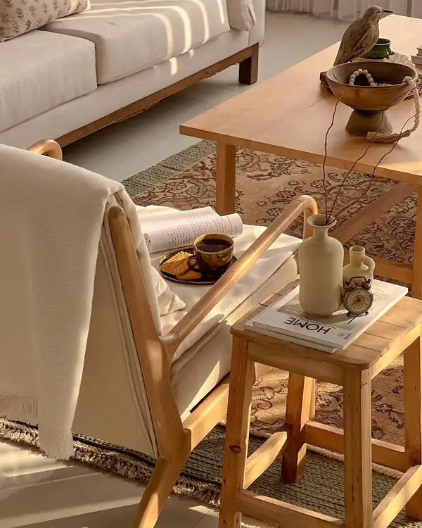 ایده چیدمان روی میز عسلی