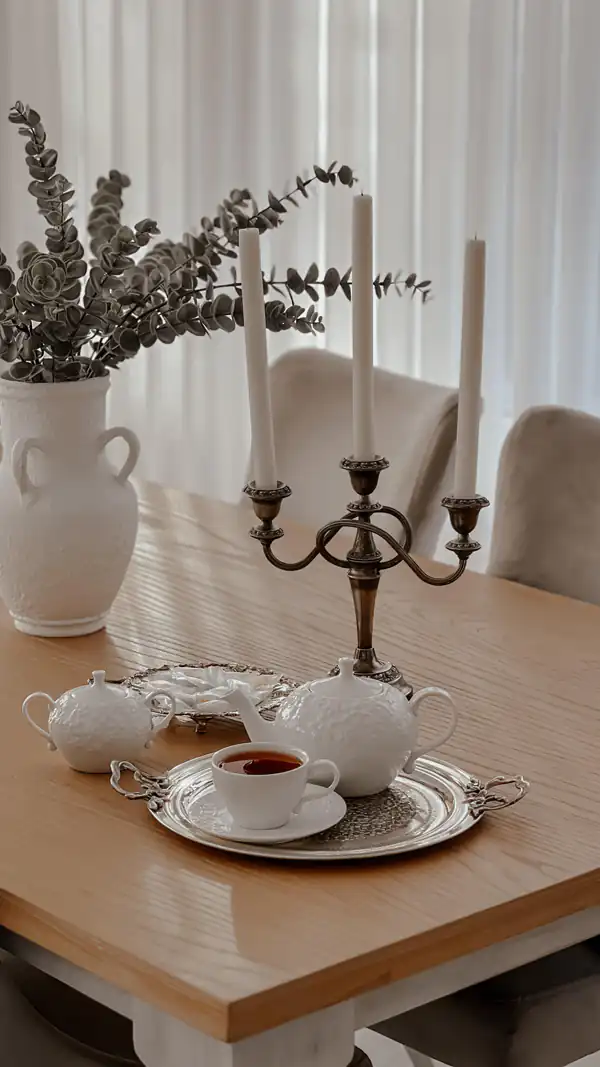 ایده چیدمان روی میز ناهارخوری