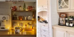 ایده های تزیین روی کابینت و کنار سینک با وسایل شیک