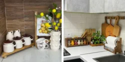 مدل چیدمان آشپزخانه معمولی با وسایل ساده و شیک