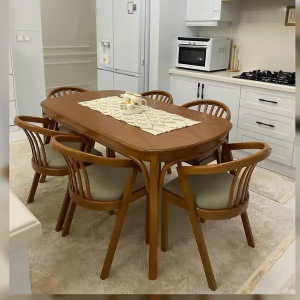 مدل میز ناهارخوری چوبی