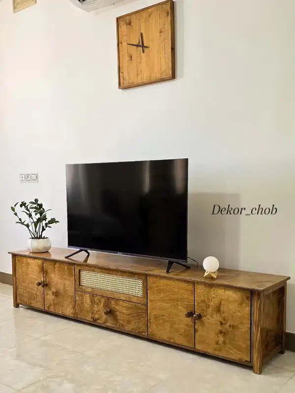 مدل میز تلویزیون چوبی مدرن