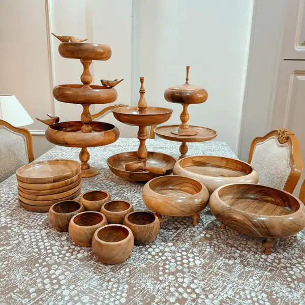 مدل ظرف چوبی ساده