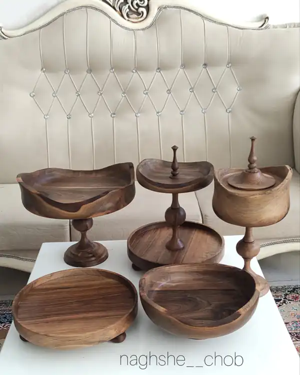 مدل ظرف چوبی شیک