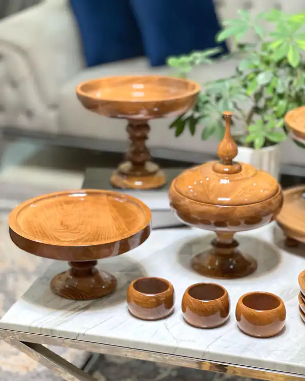 مدل ظرف چوبی شیک