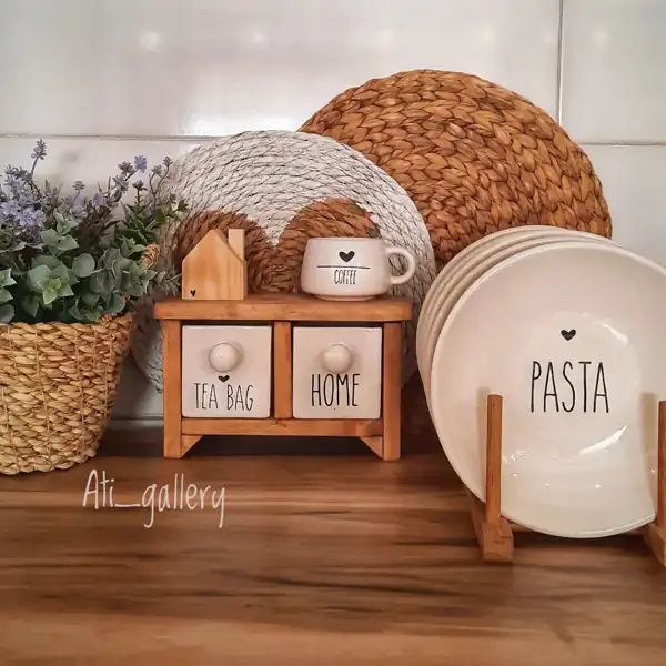 وسایل آشپزخانه چوبی برای عروس